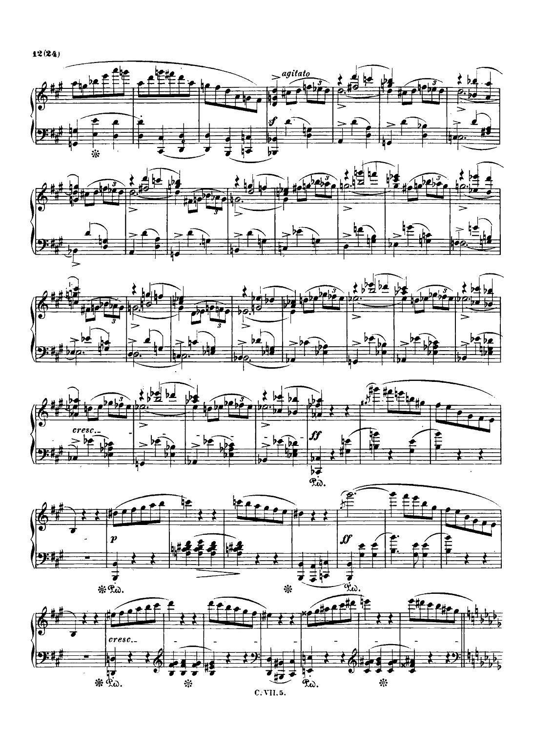 肖邦 钢琴谐谑曲 Chopin Scherzo（No.2 降b小调，Op.31）钢琴曲谱（图11）