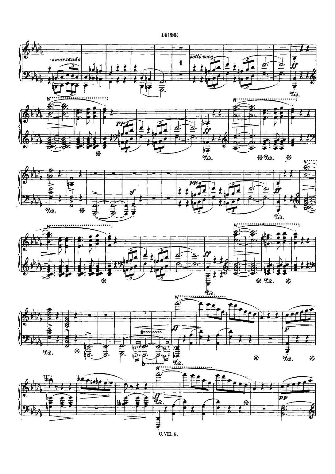 肖邦 钢琴谐谑曲 Chopin Scherzo（No.2 降b小调，Op.31）钢琴曲谱（图13）