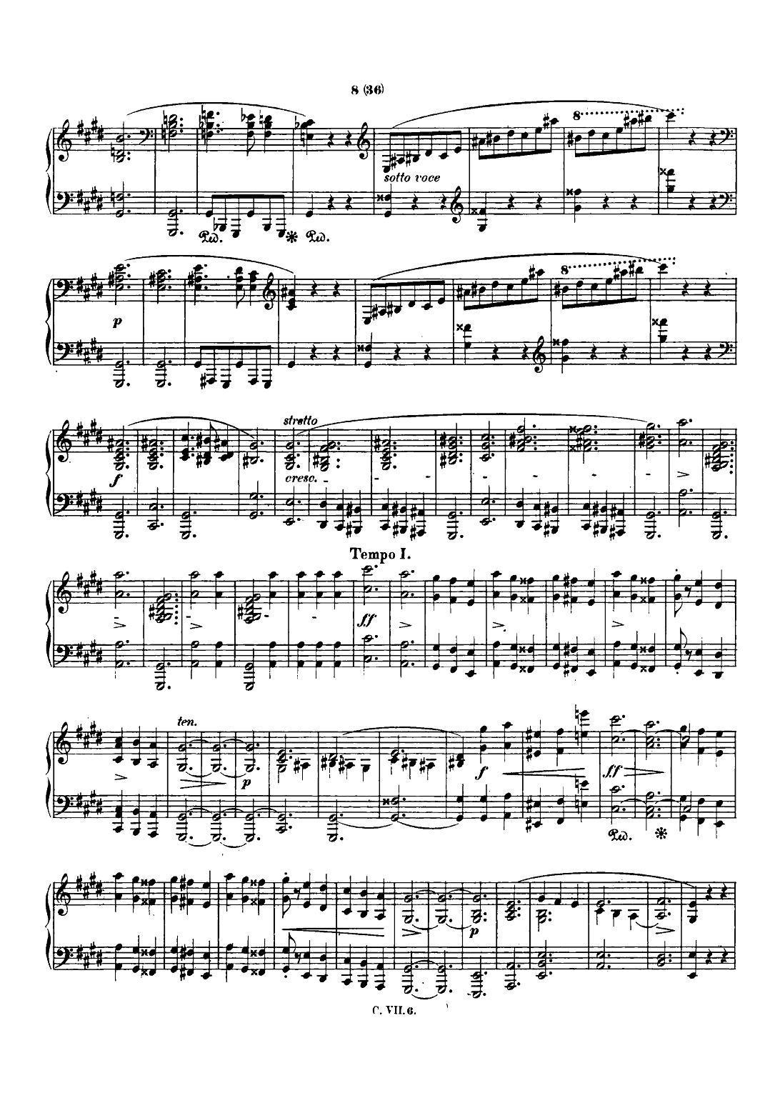 肖邦 钢琴谐谑曲 Chopin Scherzo（No.3 升c小调，Op.39）钢琴曲谱（图7）