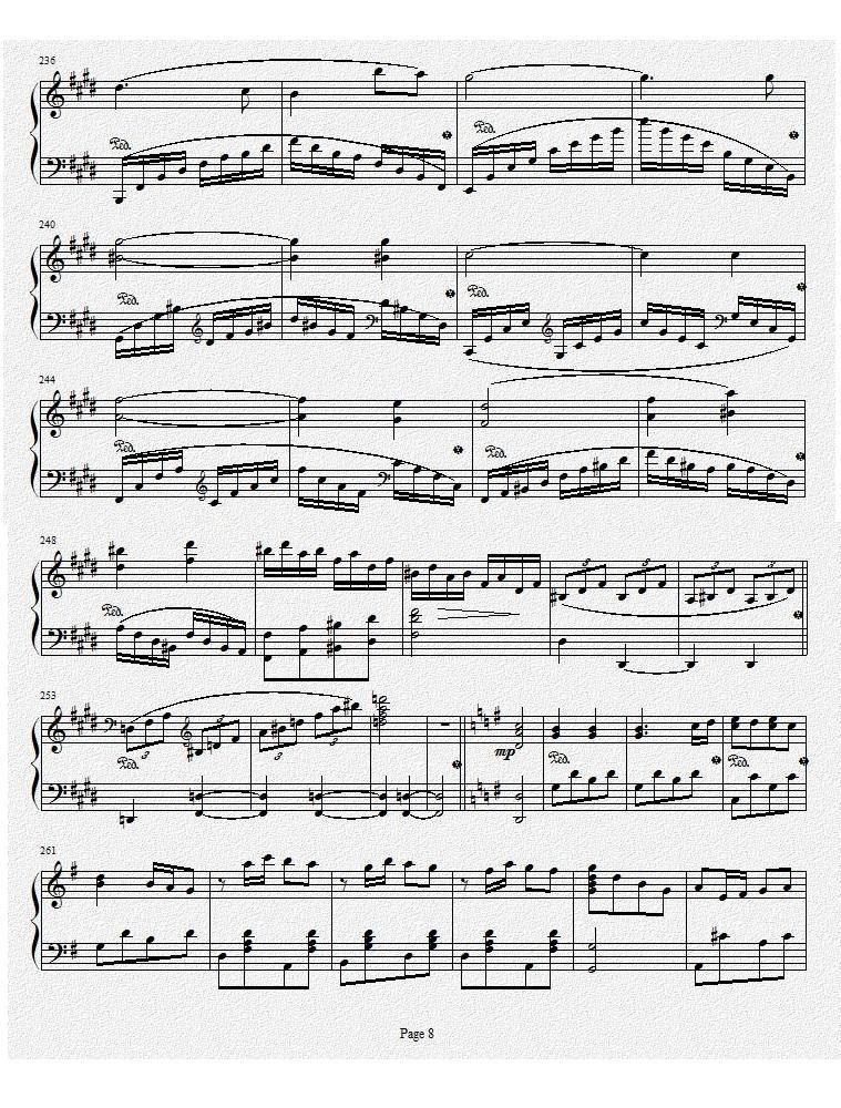 钢琴奏鸣曲Ⅰ（项道荣作品）钢琴曲谱（图8）