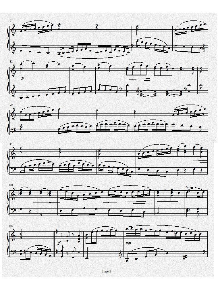 钢琴奏鸣曲Ⅰ（项道荣作品）钢琴曲谱（图3）