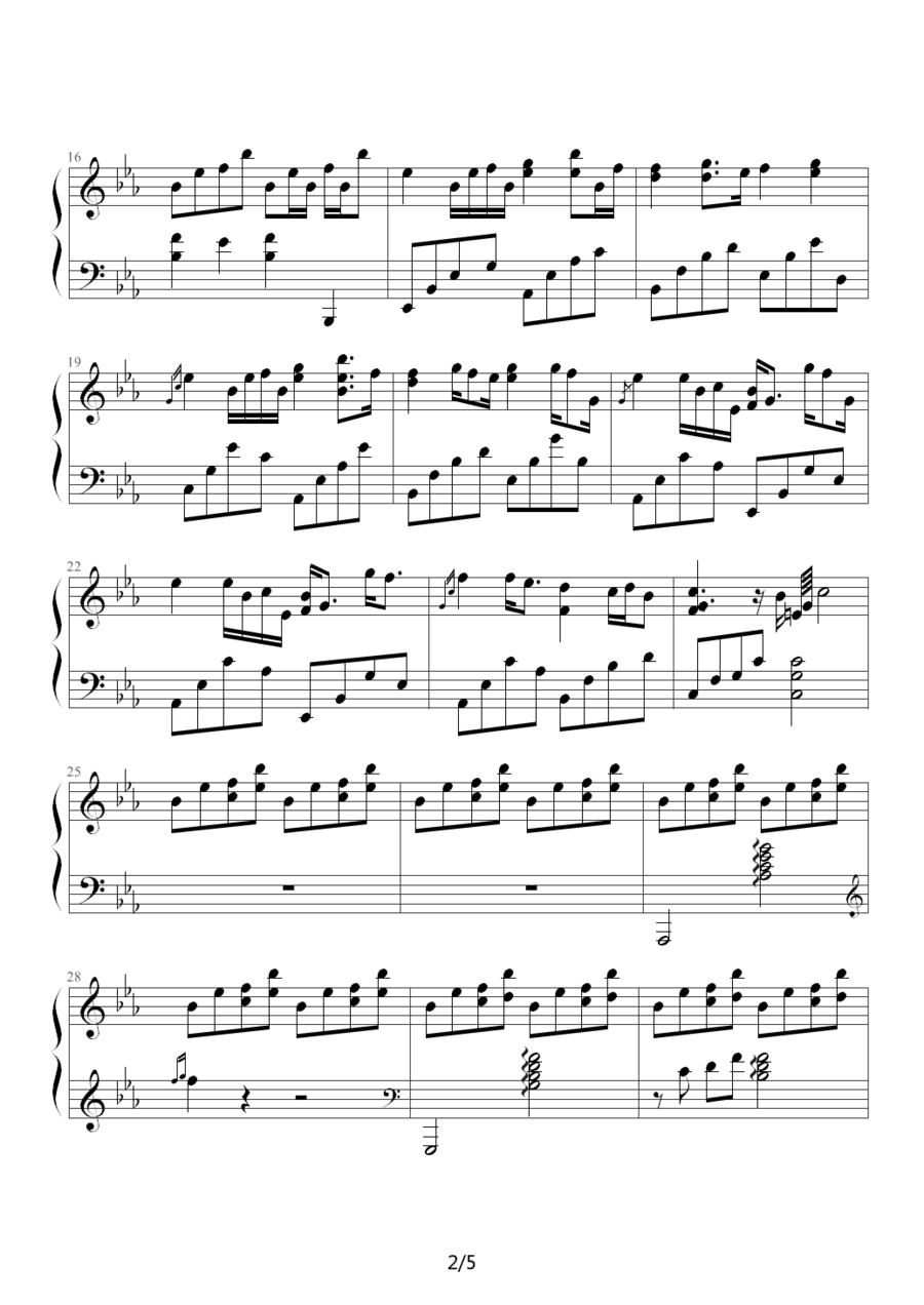 AIR - 夏影钢琴曲谱（图2）