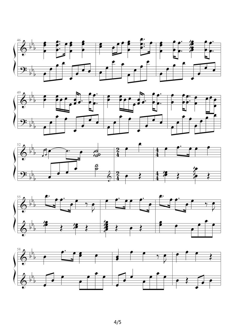 AIR - 夏影钢琴曲谱（图4）