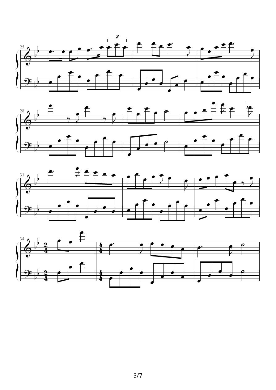 Stepy （小红帽）钢琴曲谱（图3）