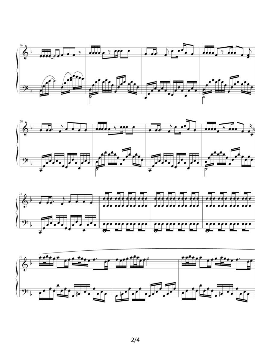 欧若拉（演奏版）钢琴曲谱（图2）