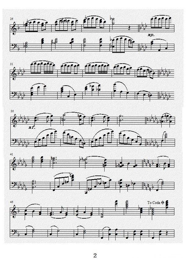 钢琴奏鸣曲Ⅱ（回旋曲）（项道荣作品）钢琴曲谱（图2）
