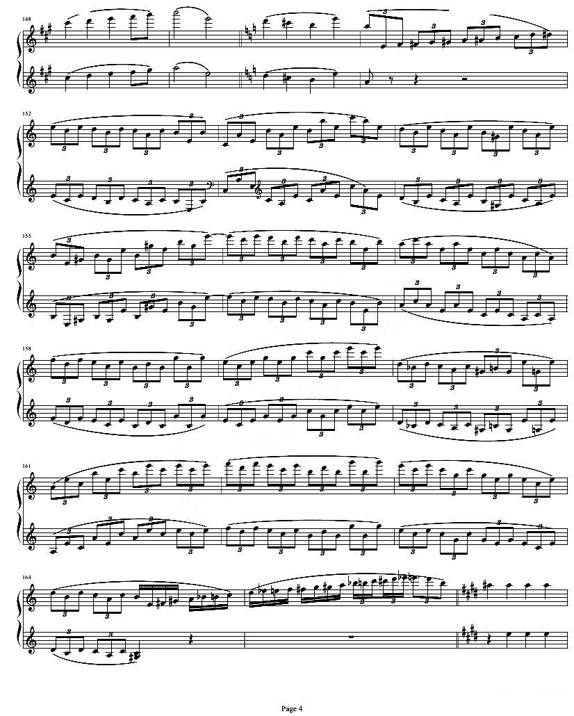 贝多芬钢琴协奏曲Op61第一乐章钢琴曲谱（图4）
