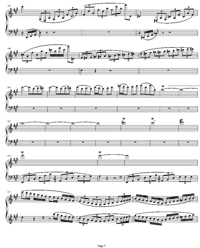 贝多芬钢琴协奏曲Op61第一乐章钢琴曲谱（图7）