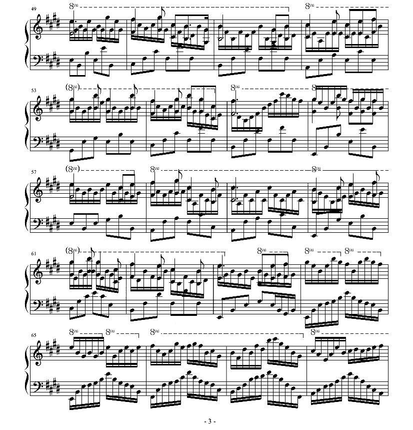 花之咏叹钢琴曲谱（图3）