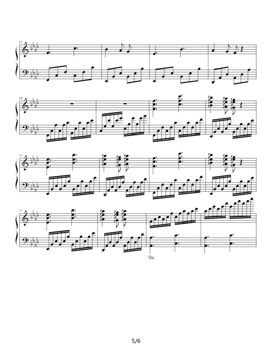 随想曲2钢琴曲谱（图5）