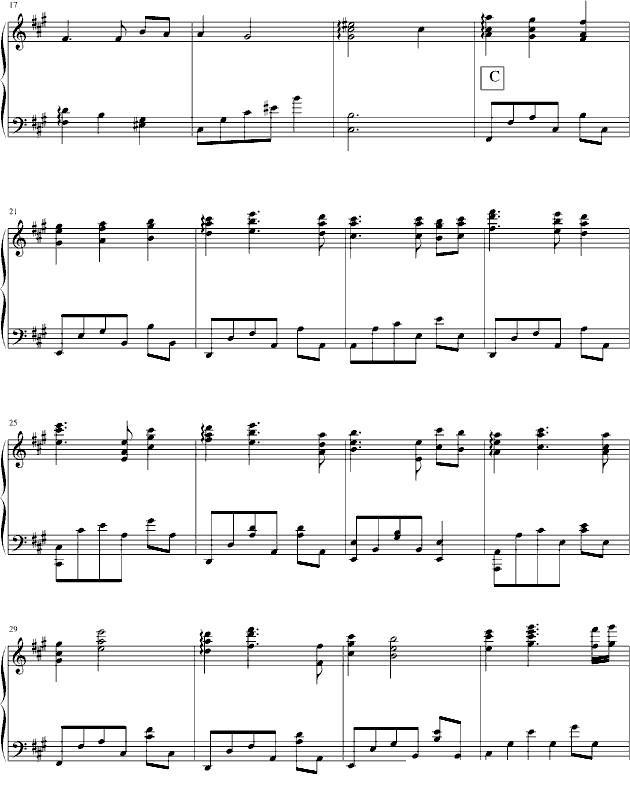 处女座（十二星座组曲）钢琴曲谱（图2）
