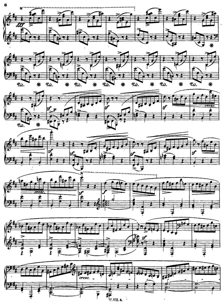 b小调钢琴谐谑曲Op.20（第一号）钢琴曲谱（图5）