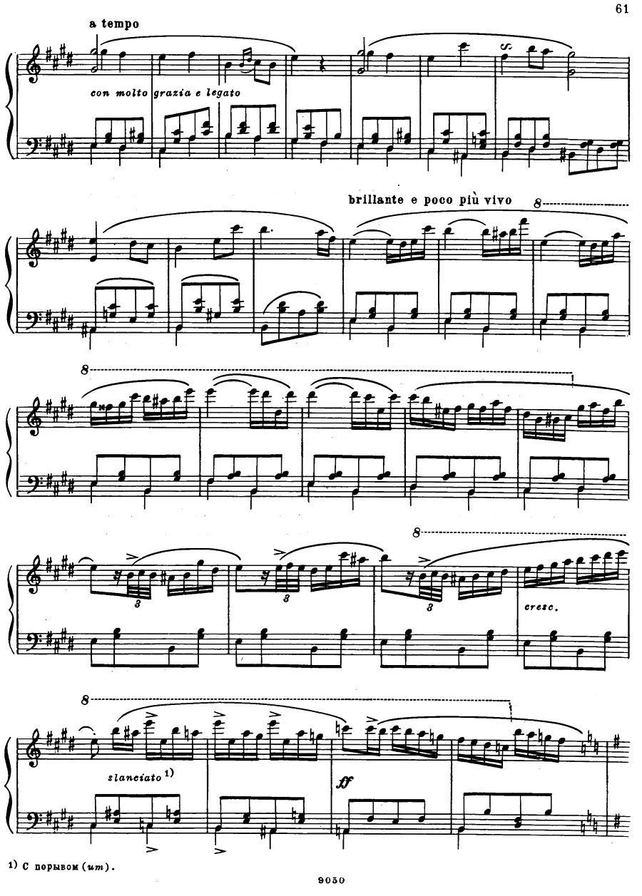 《夜莺》主题变奏曲钢琴曲谱（图9）