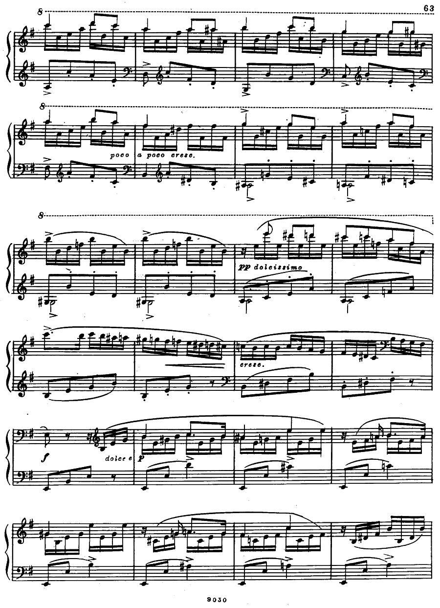 《夜莺》主题变奏曲钢琴曲谱（图11）