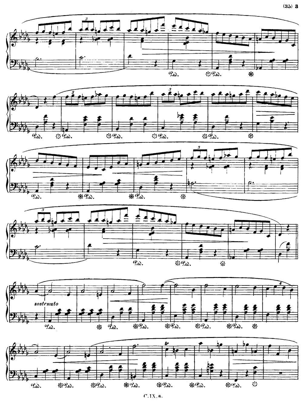 Minute Op64 No1（降D大调（小狗）圆舞曲Op.64-1 ）钢琴曲谱（图2）
