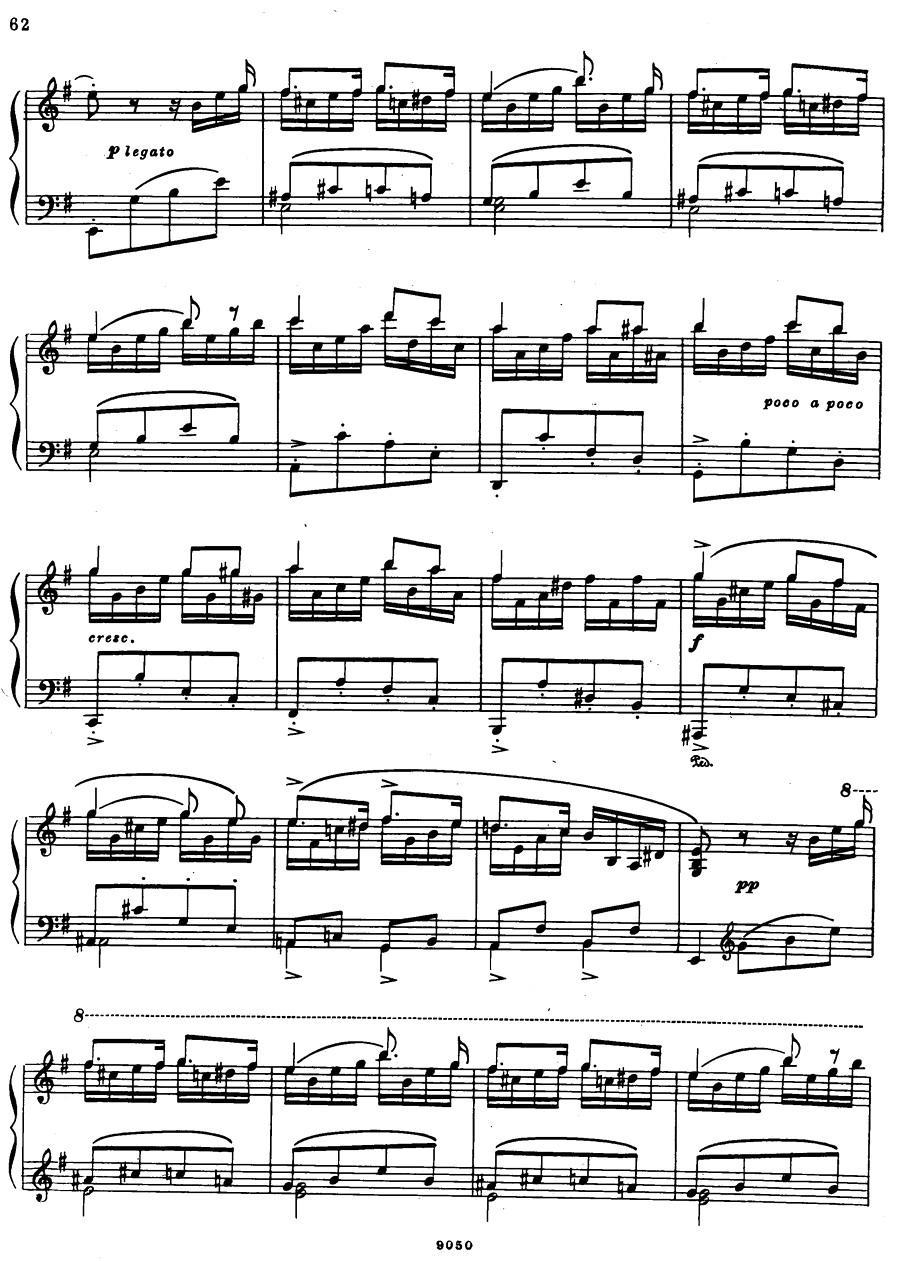 《夜莺》主题变奏曲钢琴曲谱（图10）