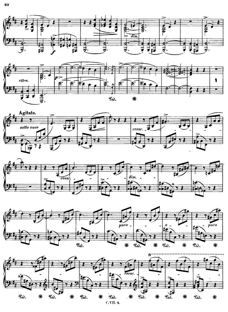 b小调钢琴谐谑曲Op.20（第一号）钢琴曲谱（图9）