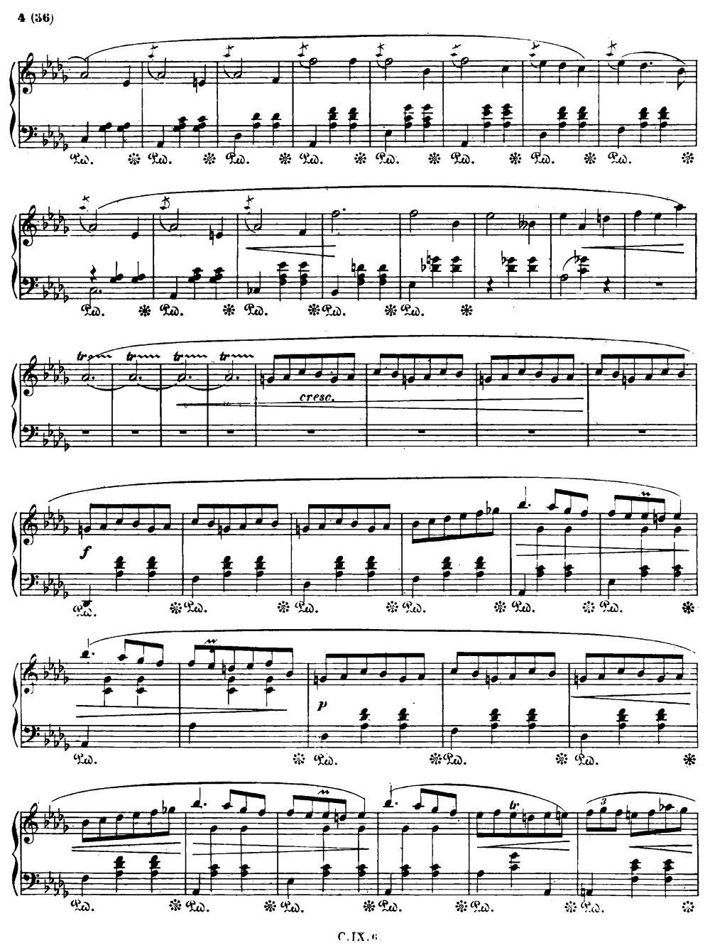 Minute Op64 No1（降D大调（小狗）圆舞曲Op.64-1 ）钢琴曲谱（图3）