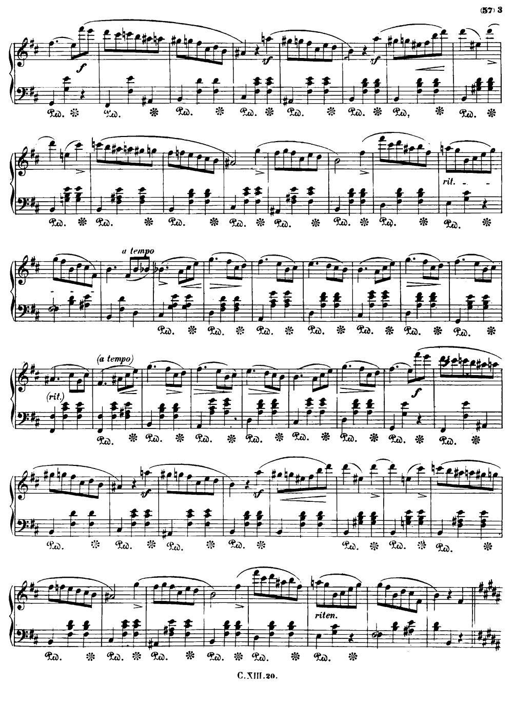 b小调圆舞曲Op.69-2 钢琴曲谱（图2）