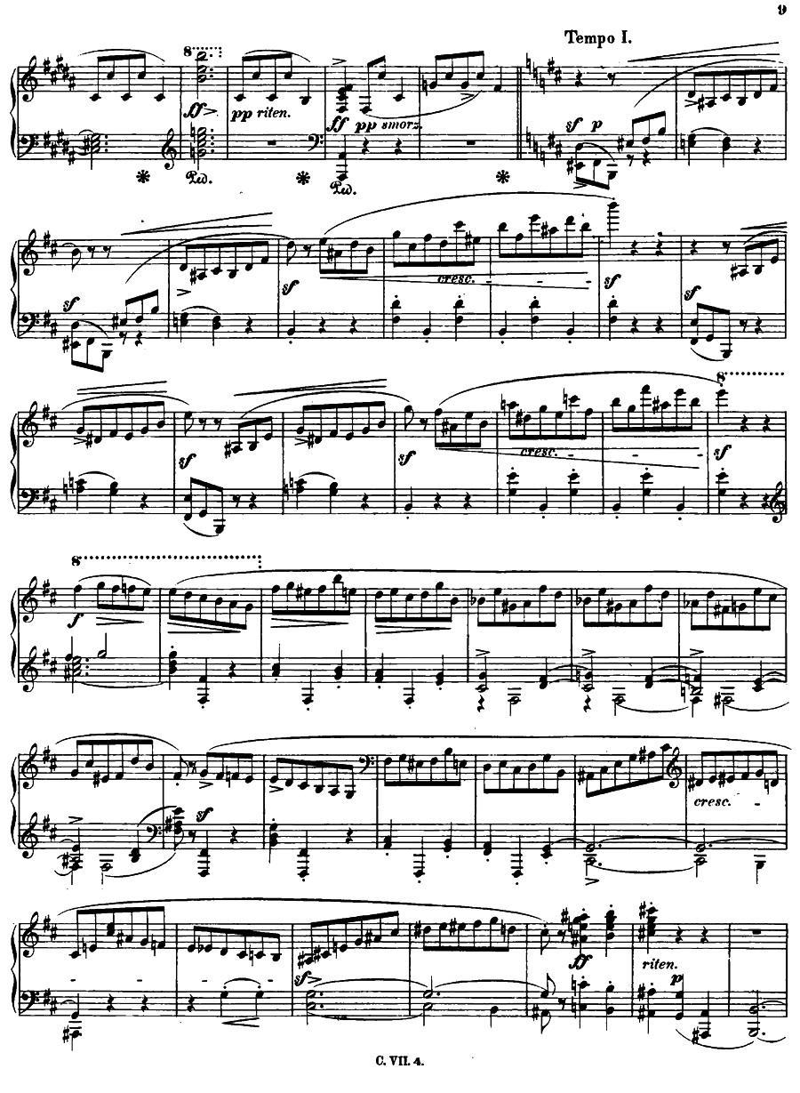 b小调钢琴谐谑曲Op.20（第一号）钢琴曲谱（图8）