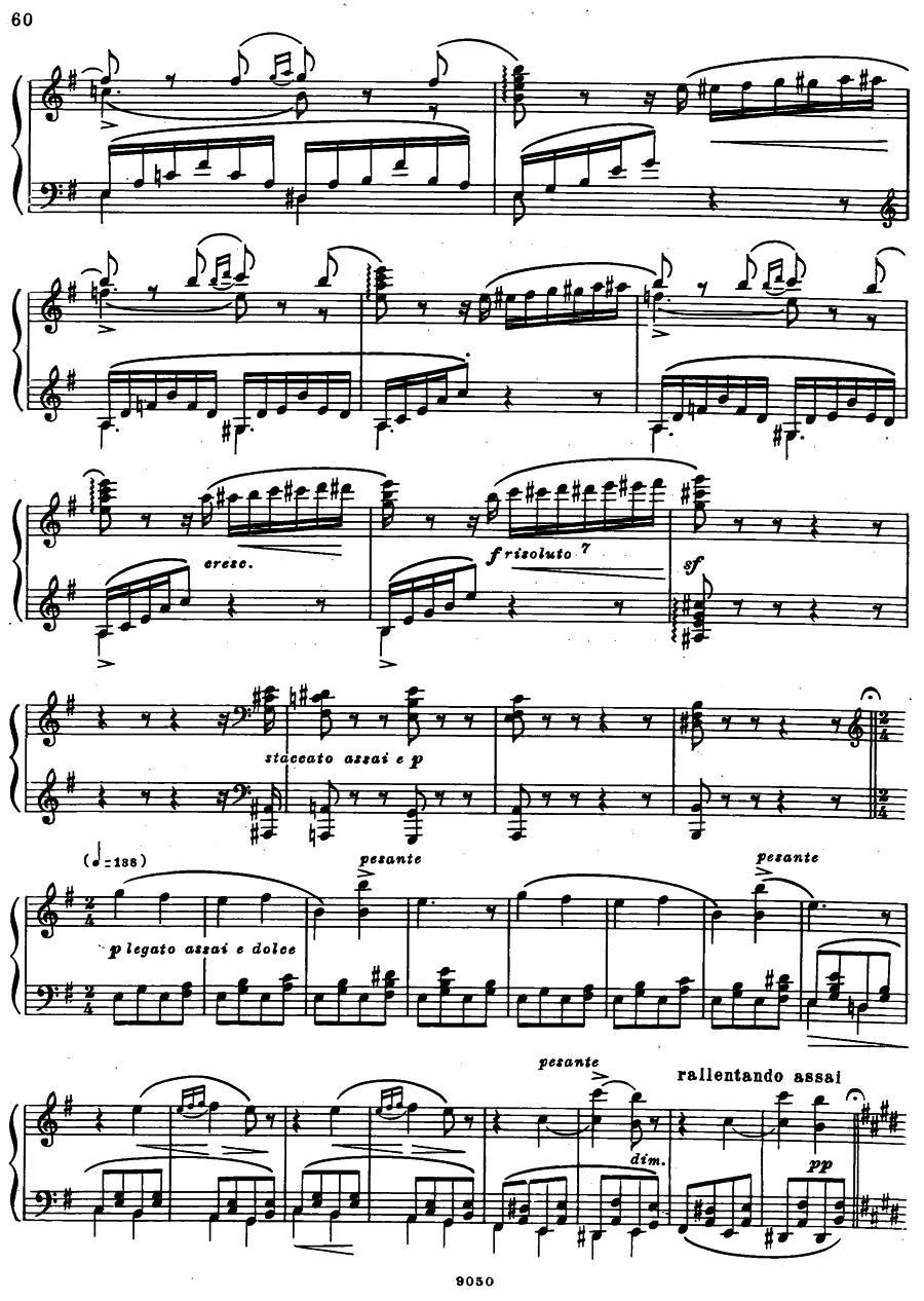 《夜莺》主题变奏曲钢琴曲谱（图8）