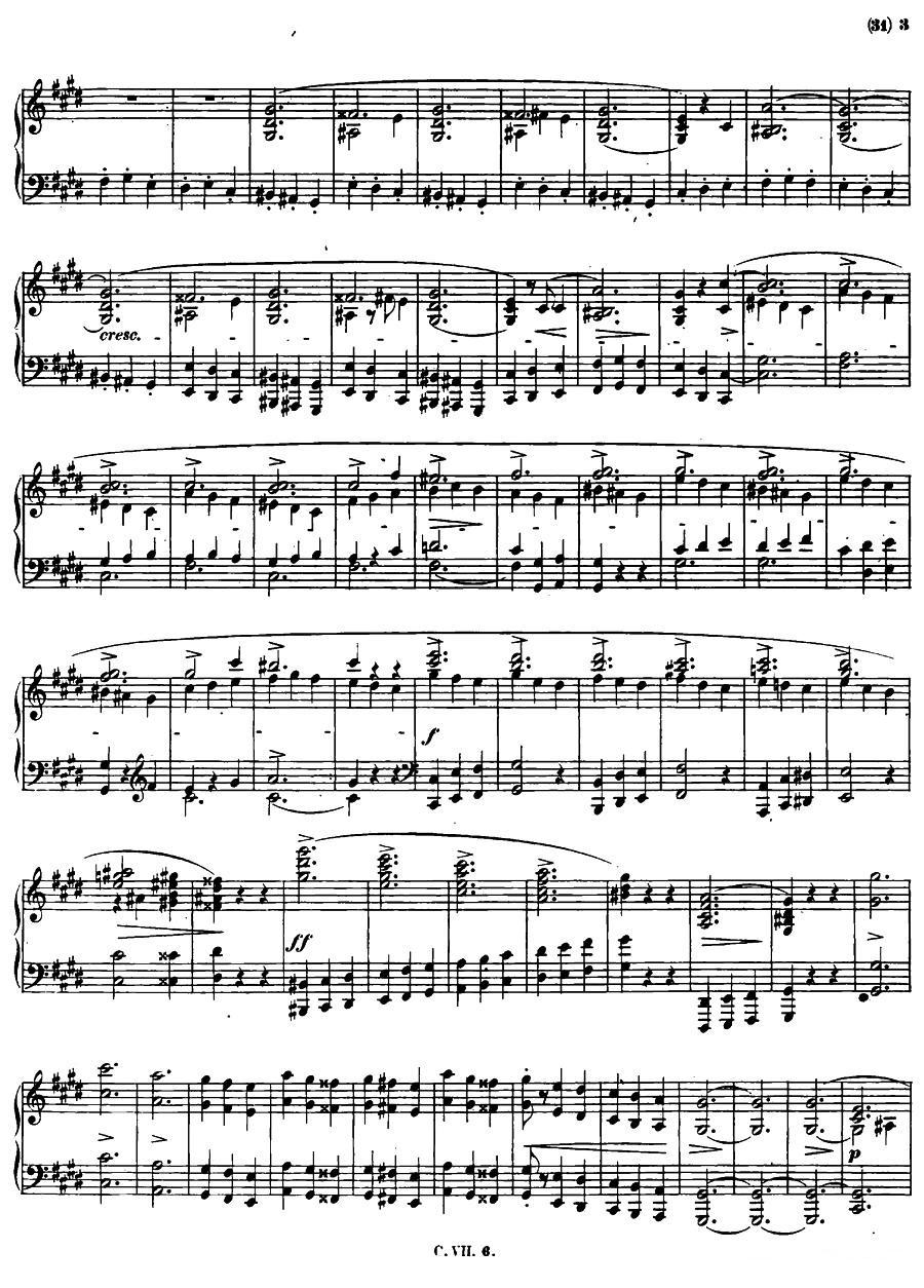 升c小调钢琴谐谑曲Op.39（第三号）钢琴曲谱（图2）
