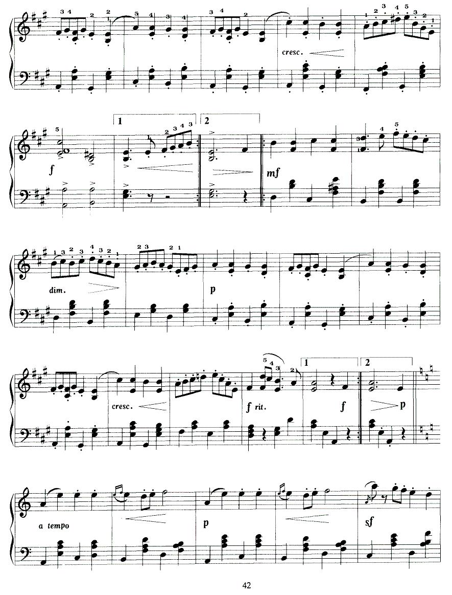 金婚曲钢琴曲谱（图3）