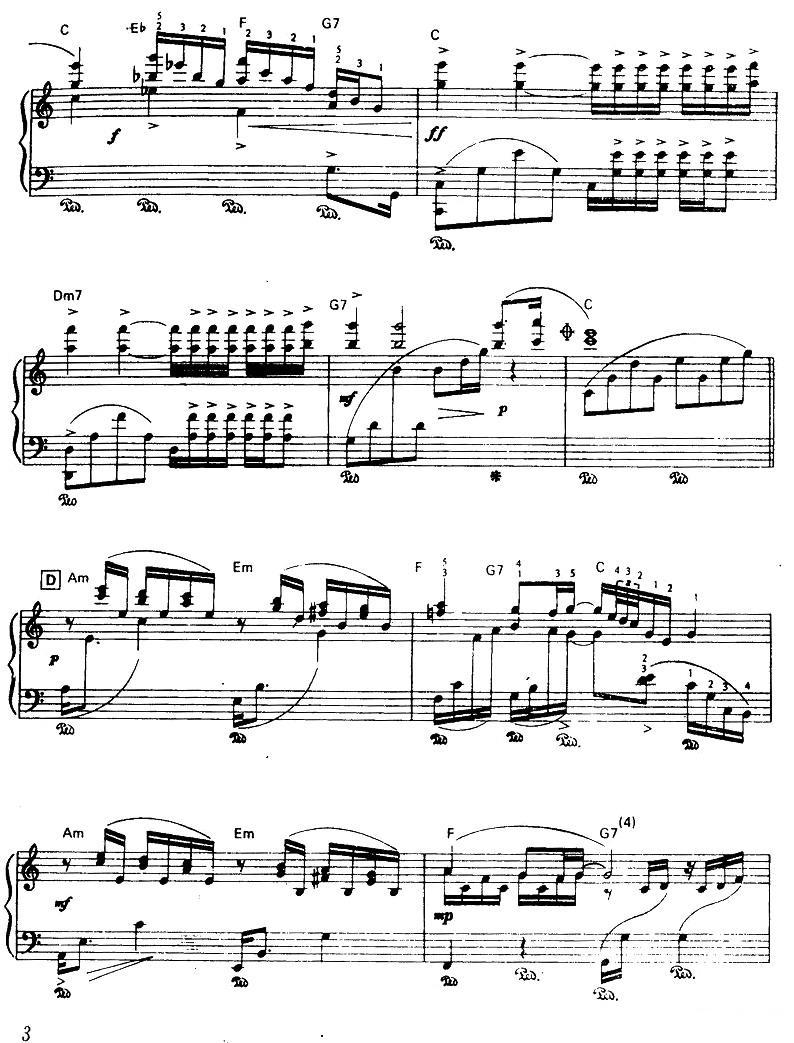 阿德林娜叙事曲钢琴曲谱（图3）
