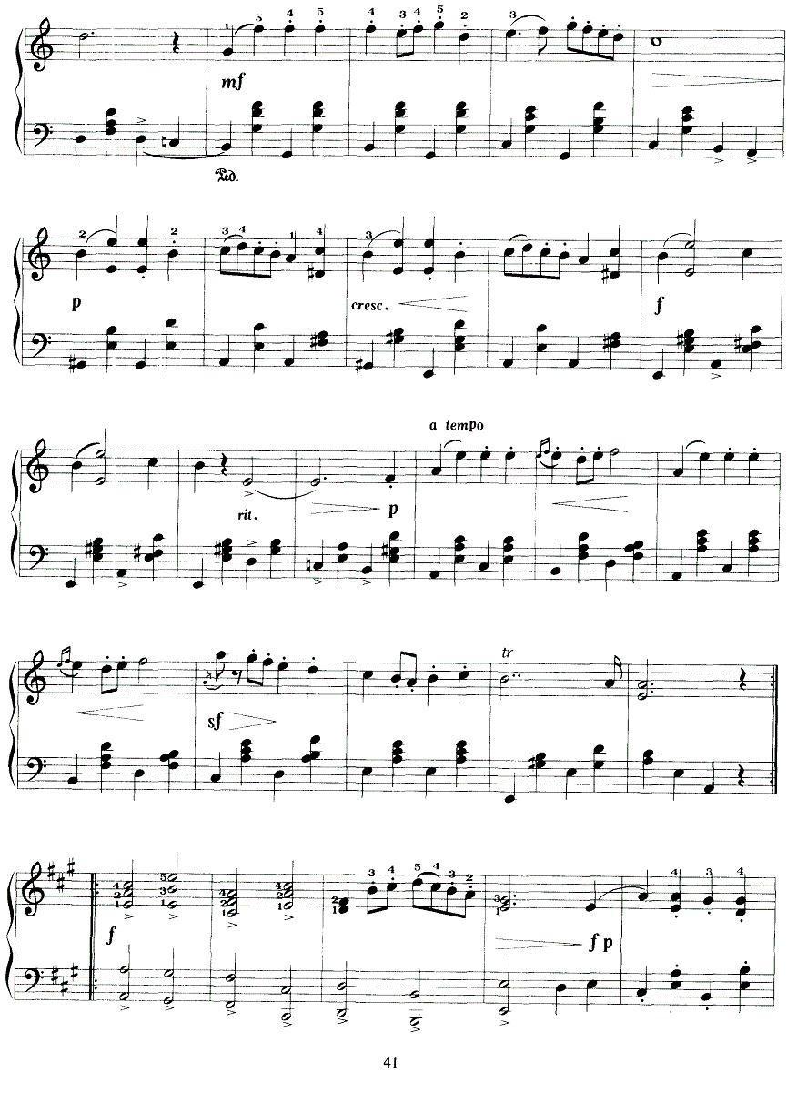金婚曲钢琴曲谱（图2）