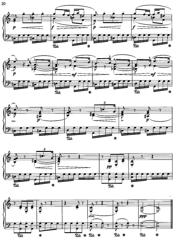 磨坊钢琴曲谱（图4）