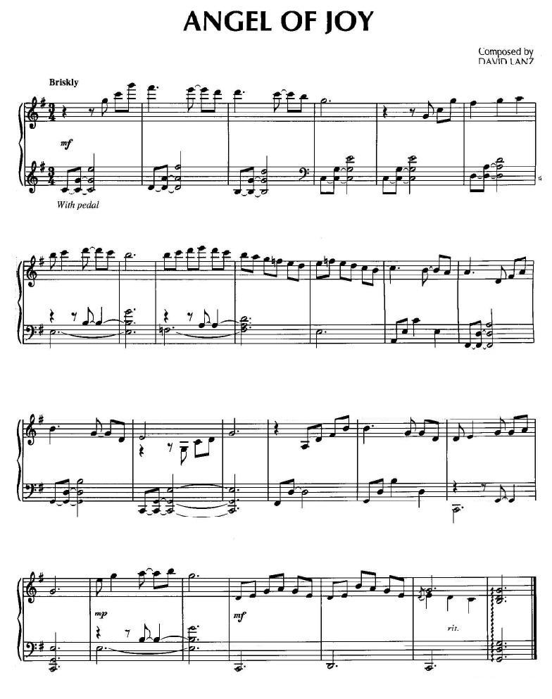 Angel Of Joy钢琴曲谱（图1）