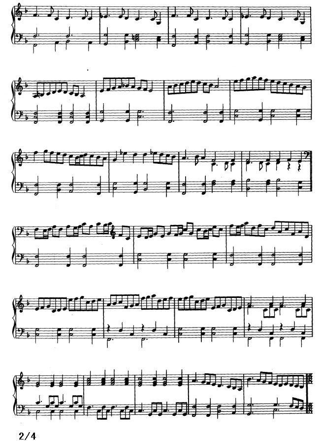 号角舞曲钢琴曲谱（图2）