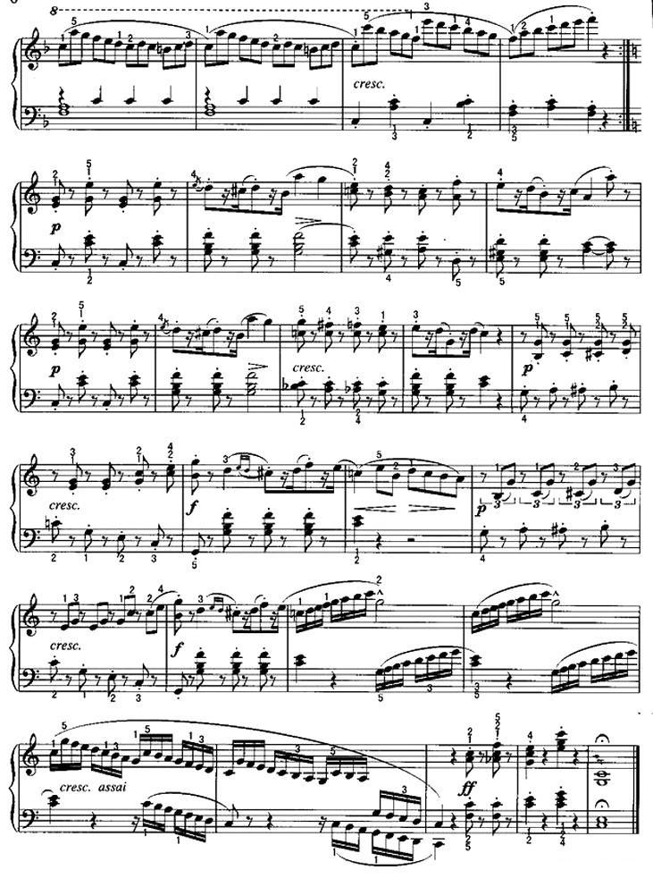 骑士风格钢琴曲谱（图2）