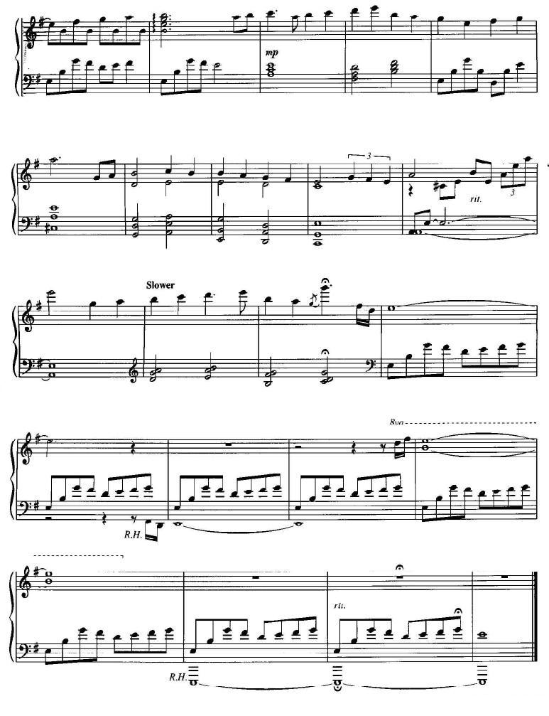 God Rest Ye Merry Gentlemen钢琴曲谱（图5）