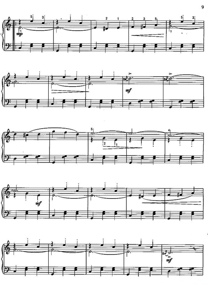 杜鹃圆舞曲钢琴曲谱（图3）