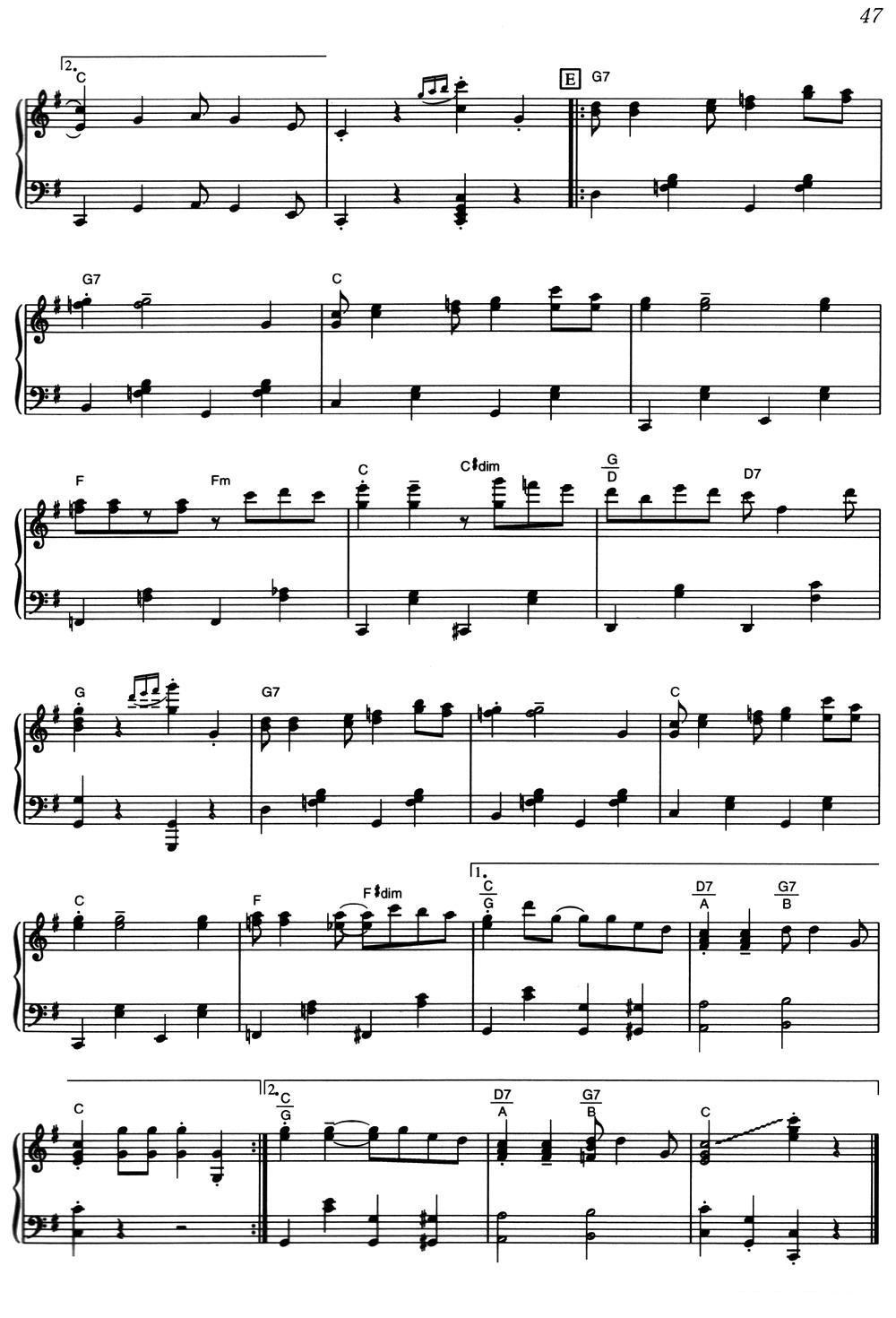 Peacherine Rag（《海上钢琴师》选曲）钢琴曲谱（图4）