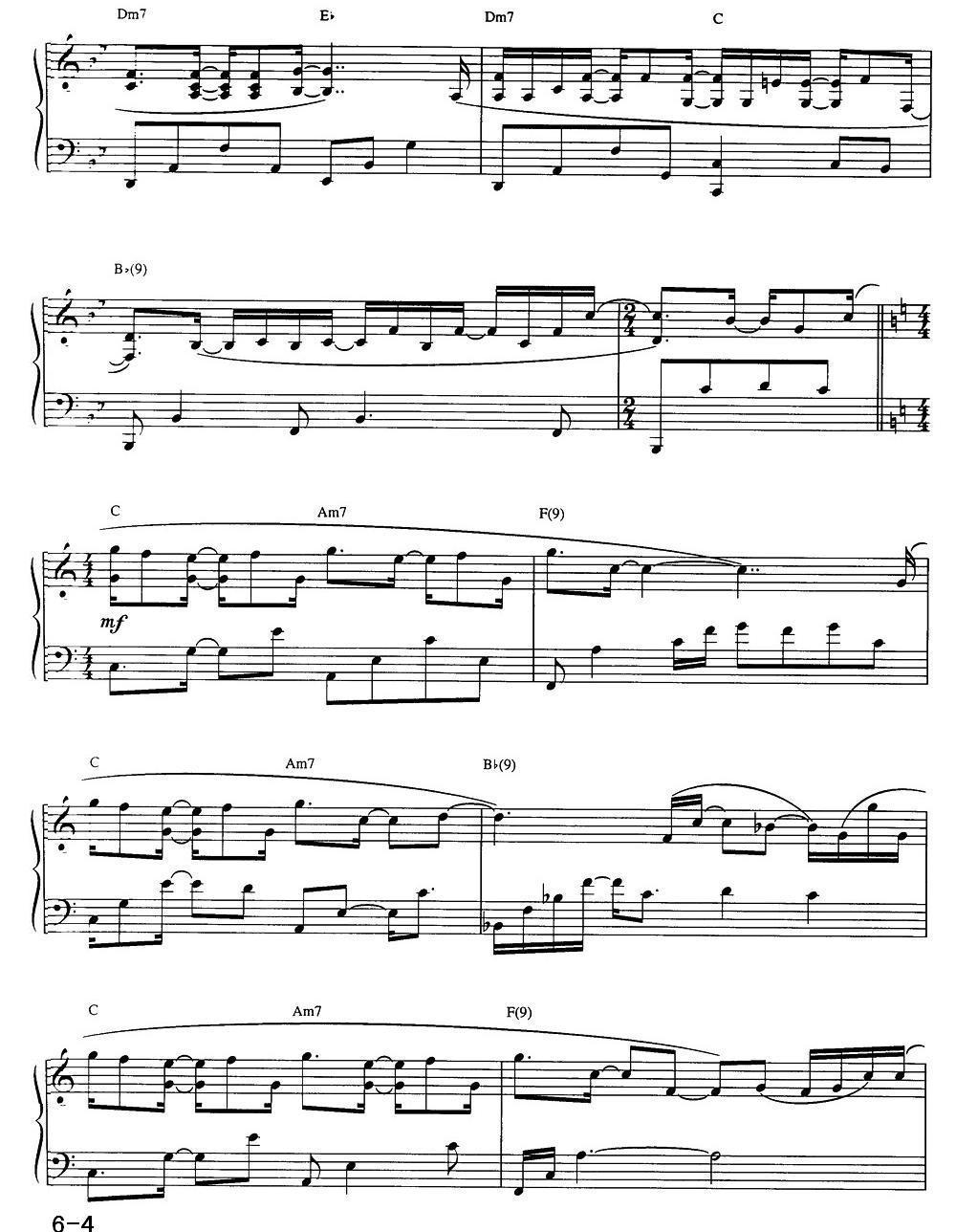 DREAM COME TRUE钢琴曲谱（图4）