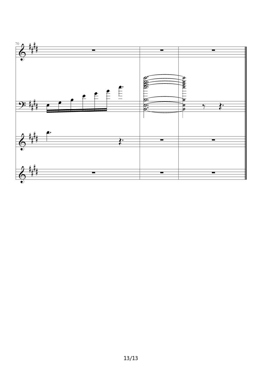 世界的约定（动漫电影《哈尔的移动城堡》主题曲）钢琴曲谱（图13）