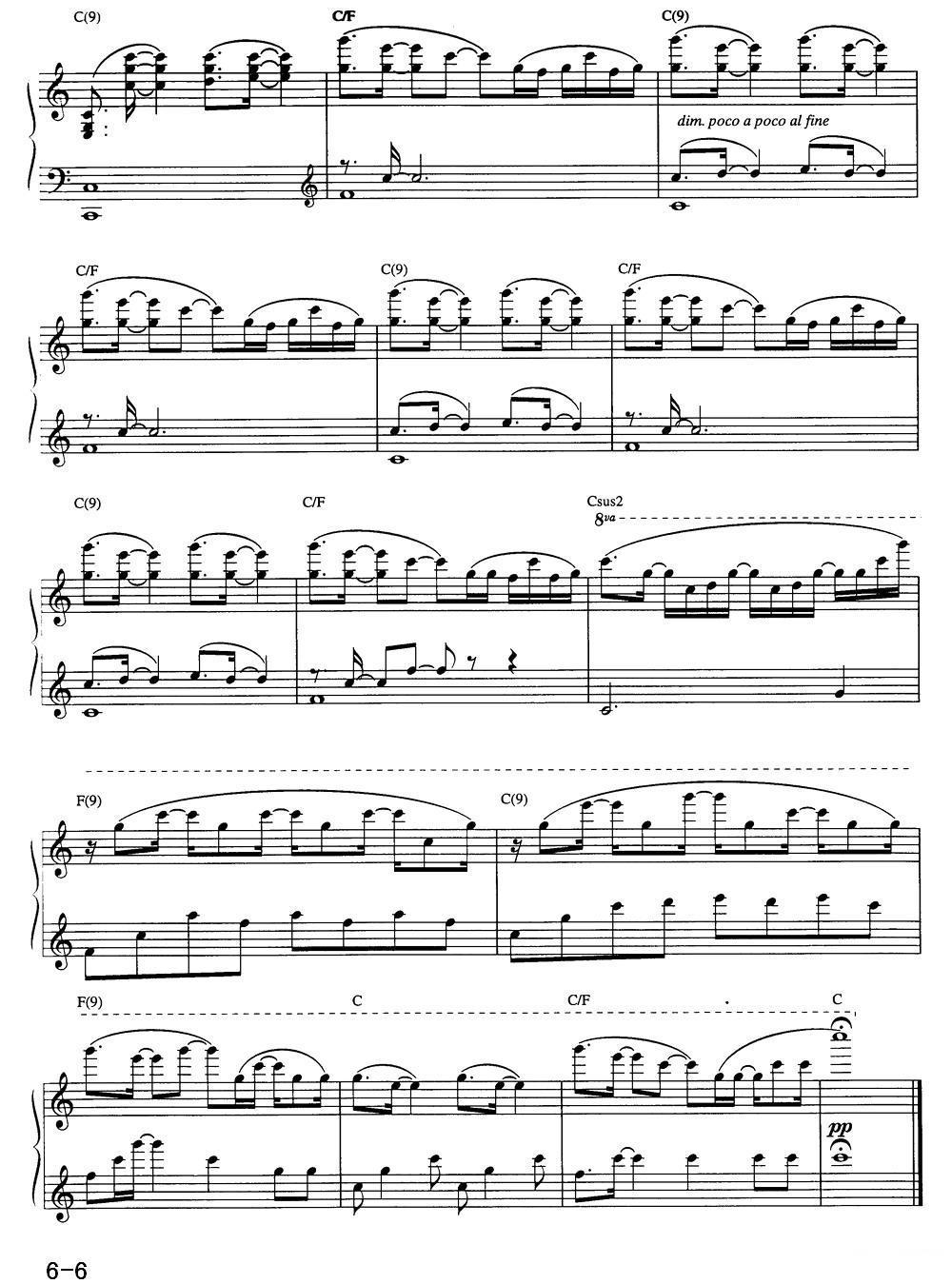 DREAM COME TRUE钢琴曲谱（图6）