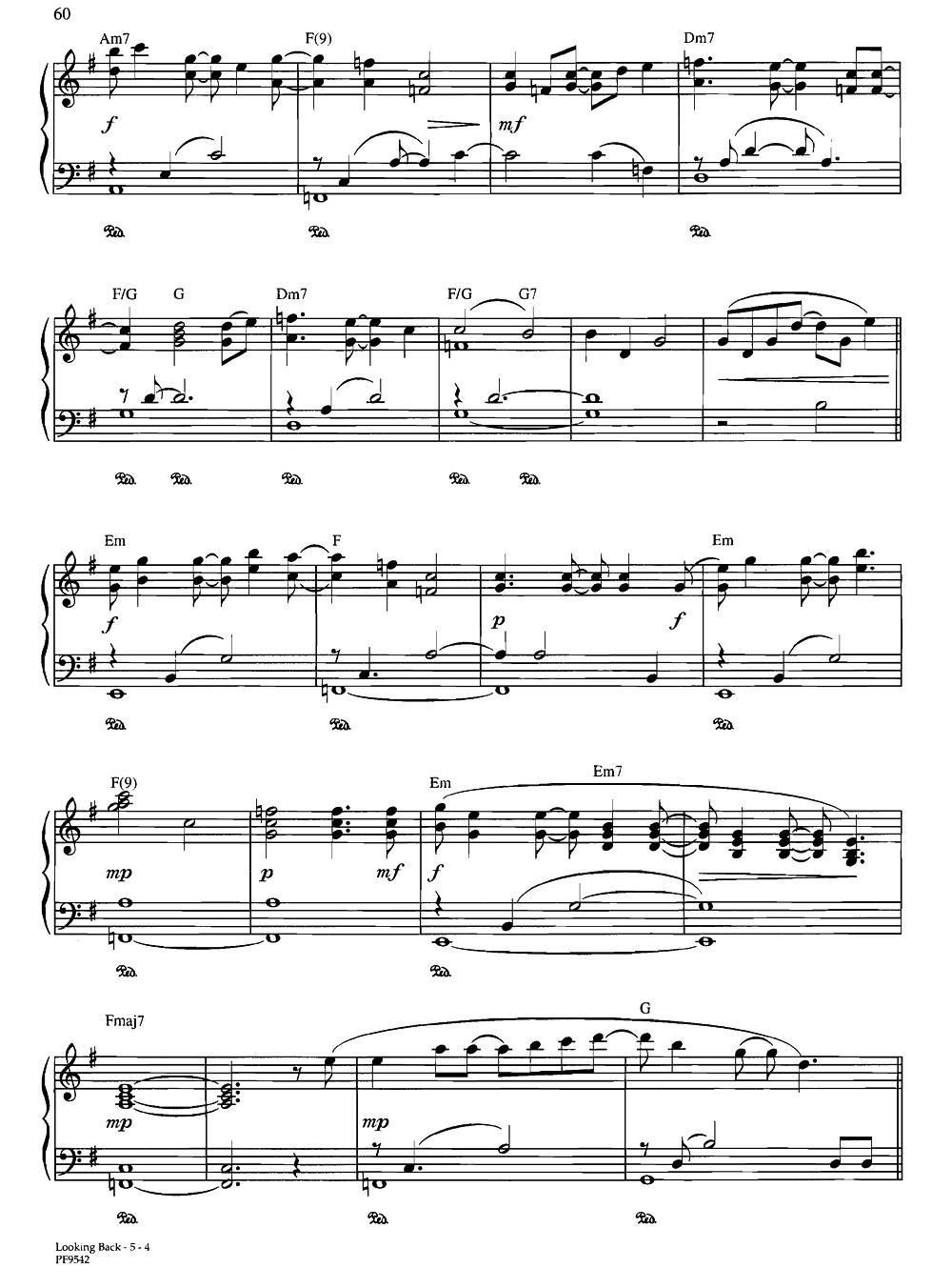 Looking Back钢琴曲谱（图4）