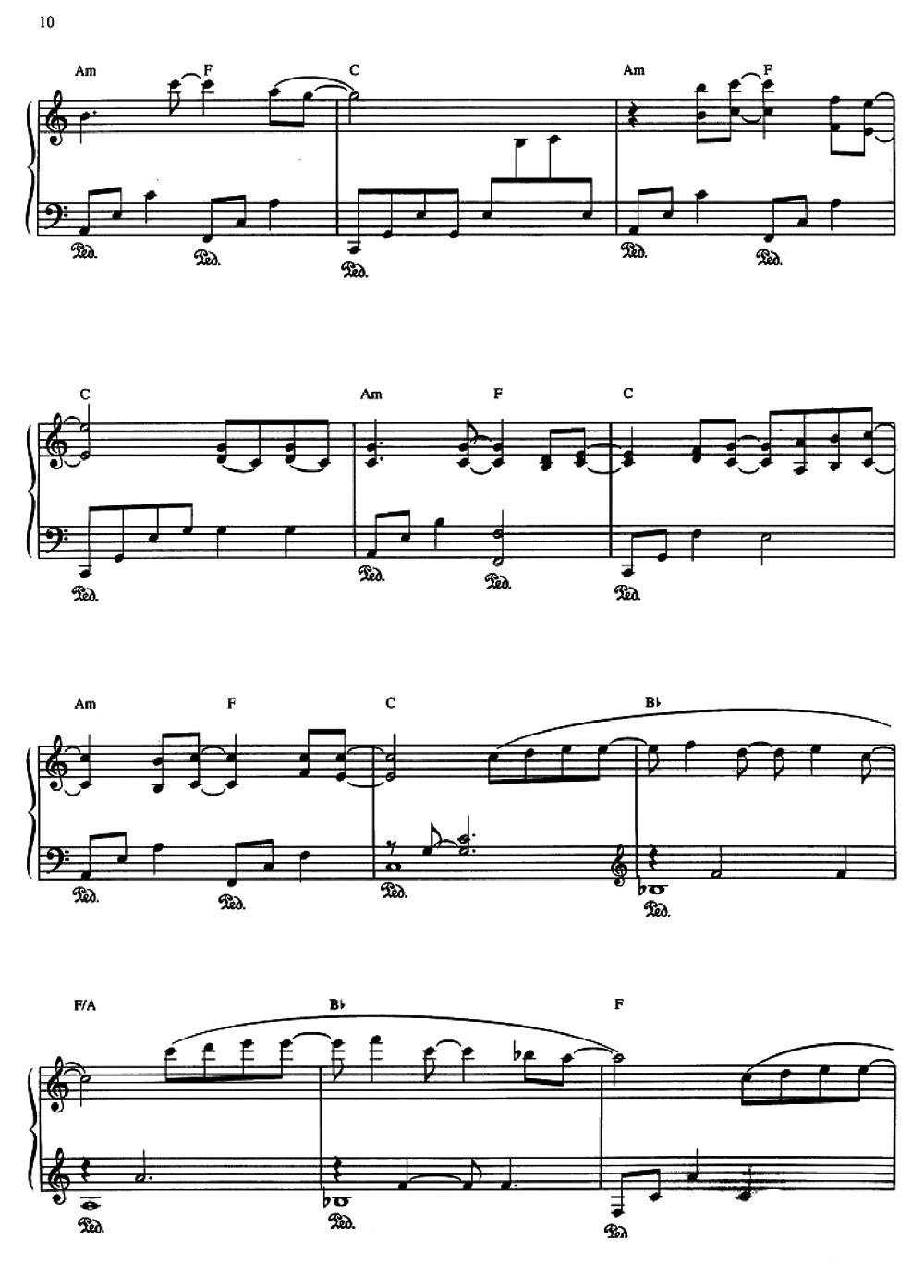 ROCKET TO THE MOON钢琴曲谱（图5）