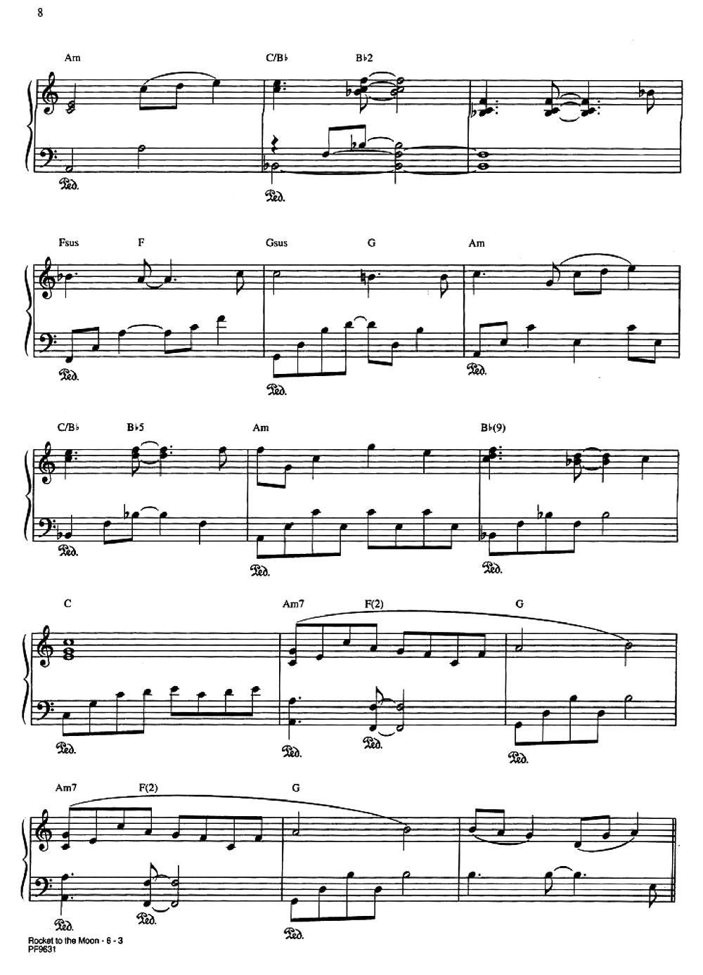 ROCKET TO THE MOON钢琴曲谱（图3）