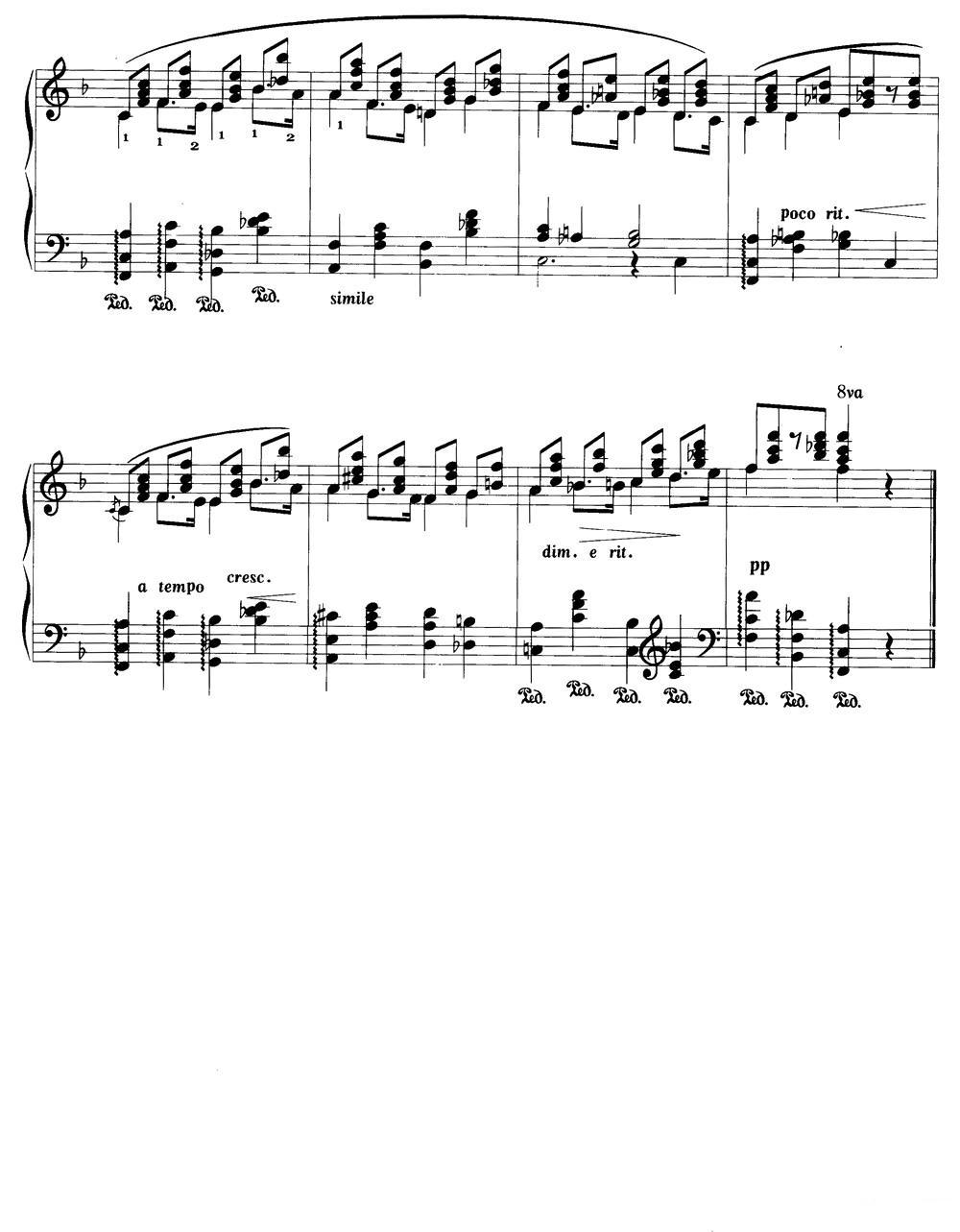 安慰（莱歇梯斯基作曲版）钢琴曲谱（图2）