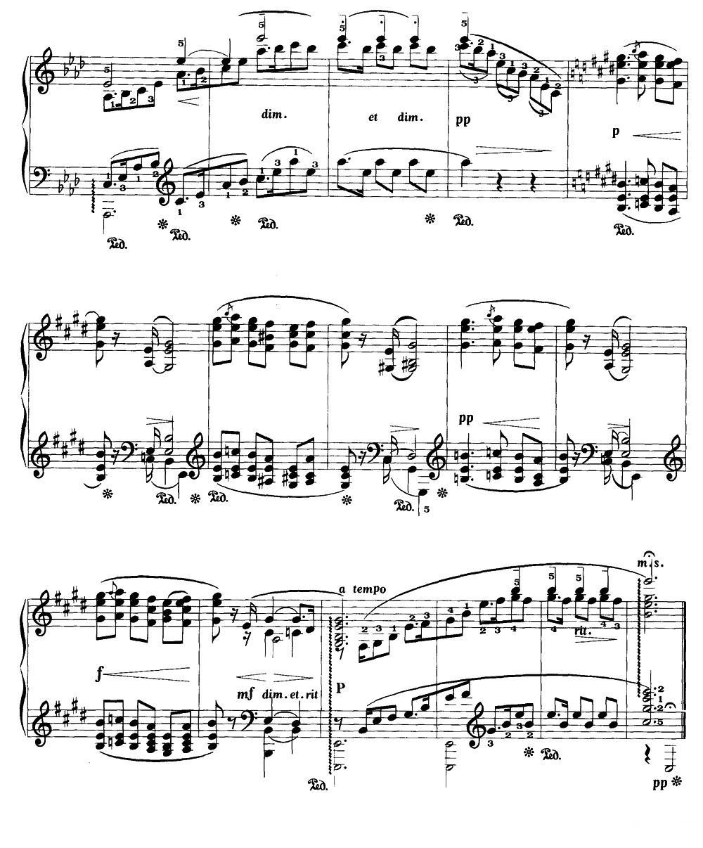 海滨（布鲁曼菲尔德作品第38号之三）钢琴曲谱（图2）
