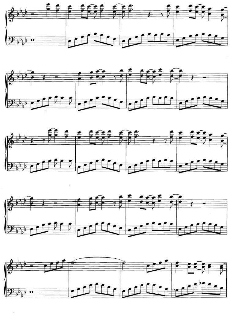 Free Fall钢琴曲谱（图2）