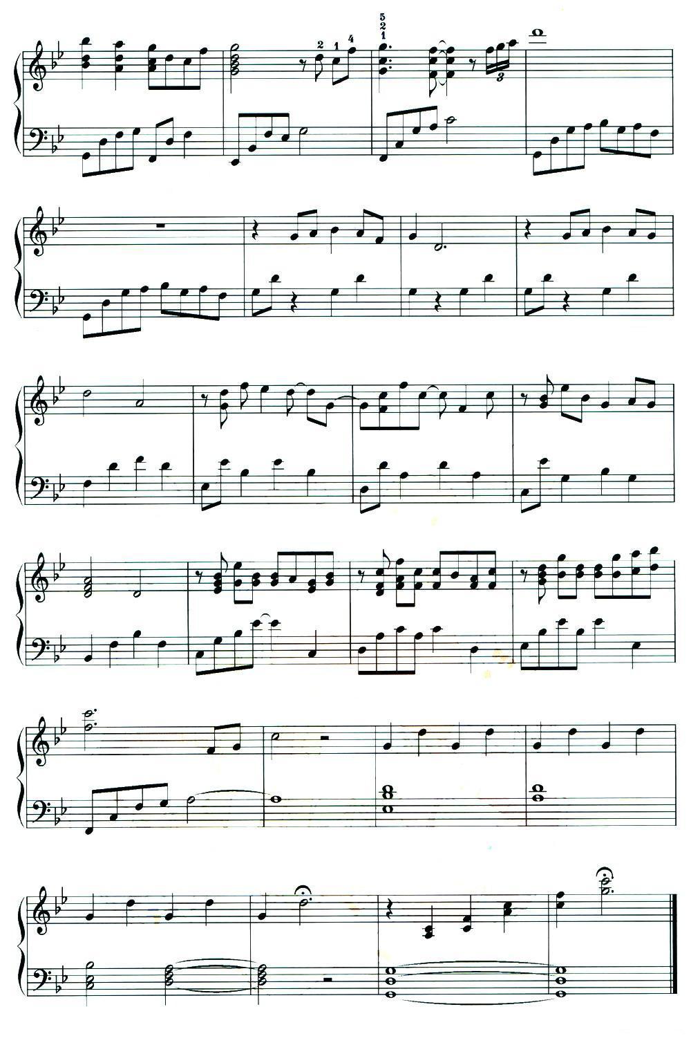 初（电视专辑片《舌尖上的中国2》插曲）钢琴曲谱（图3）