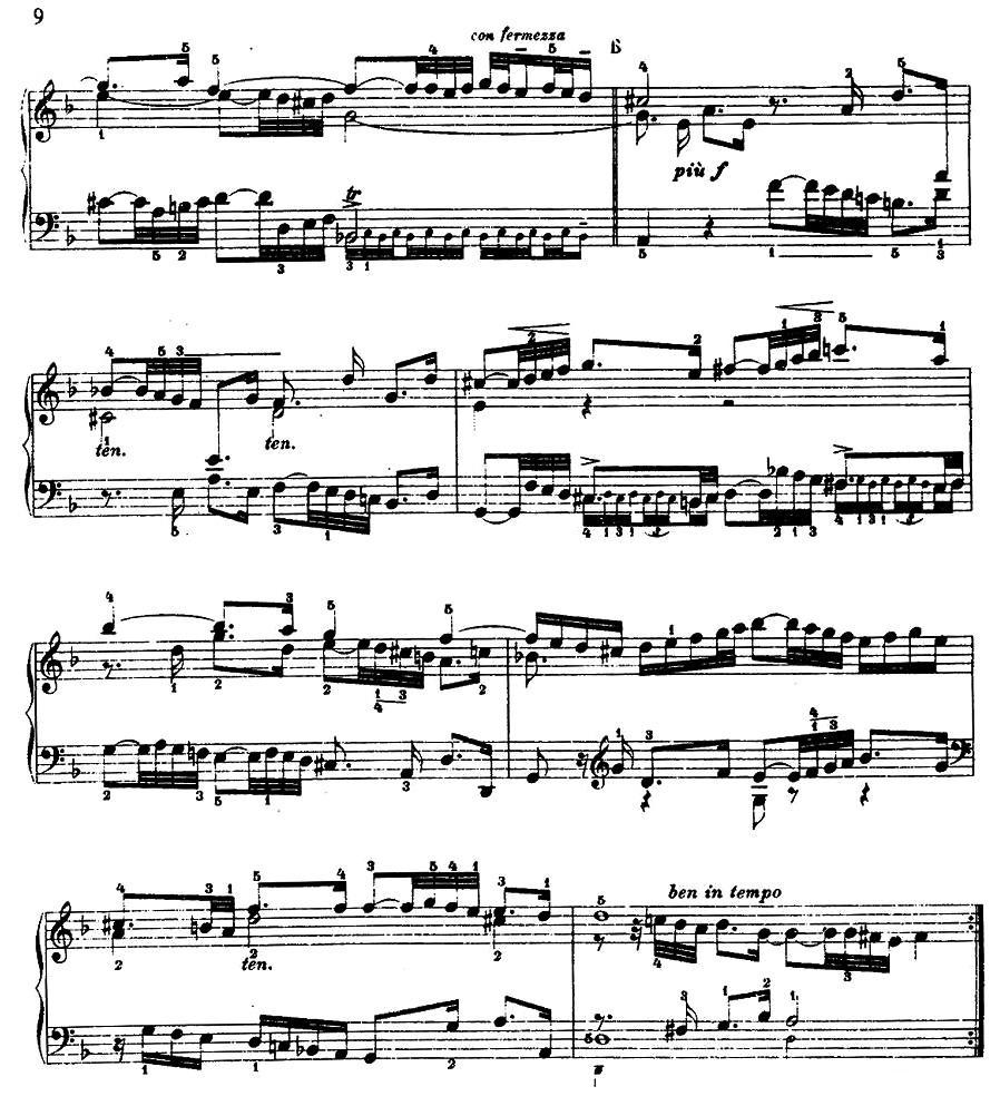 第一组曲：d小调·吉格钢琴曲谱（图3）