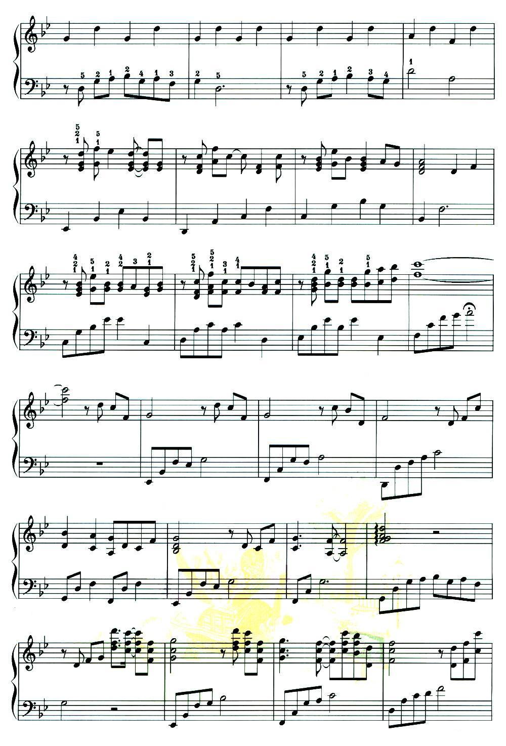 初（电视专辑片《舌尖上的中国2》插曲）钢琴曲谱（图2）