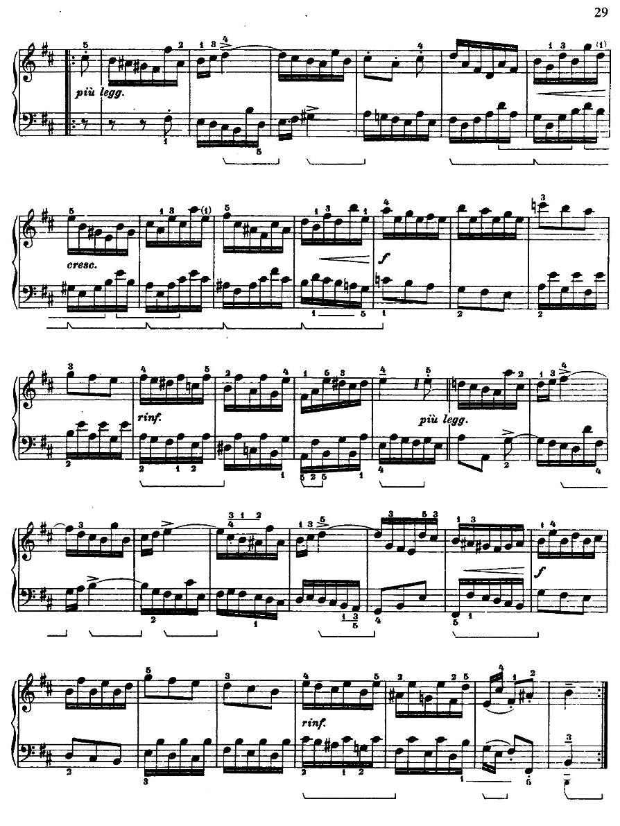 第三组曲：b小调·吉格钢琴曲谱（图2）