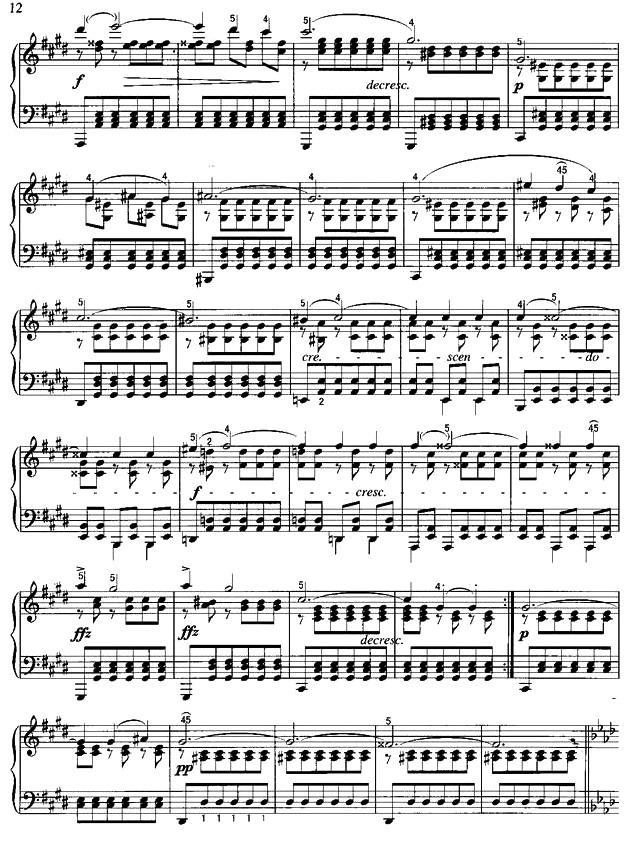 即兴曲（第4首）钢琴曲谱（图6）